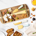 The Artisan Studio Laser Engraved BKLYN Steel Acacia Cheese Tray Set - Treat Yo' Self