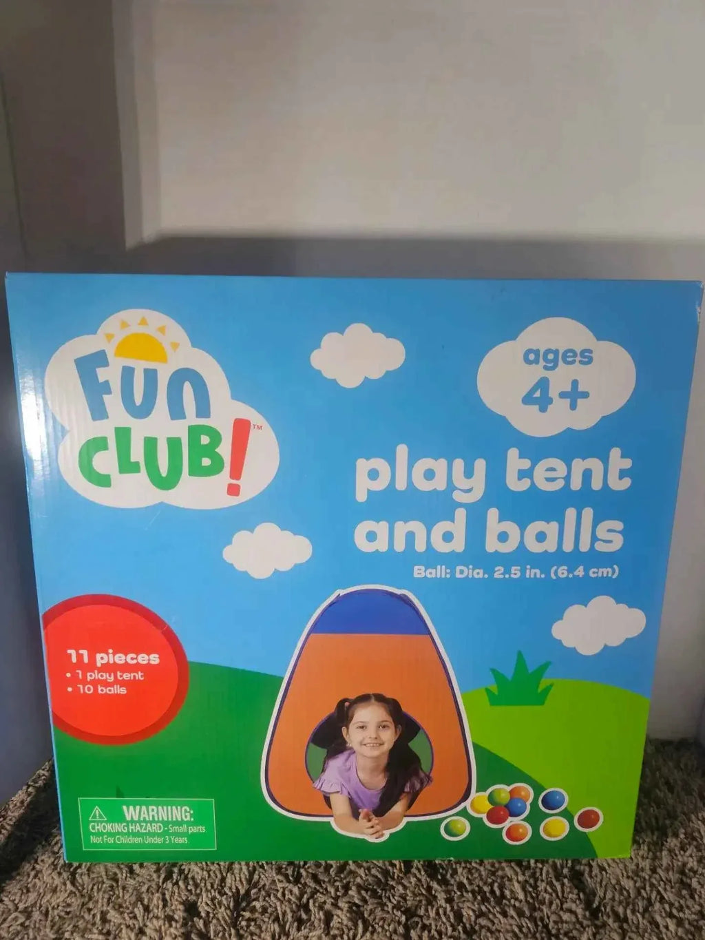 Fun Club Play Tent & Ball Set (11-Piece)
