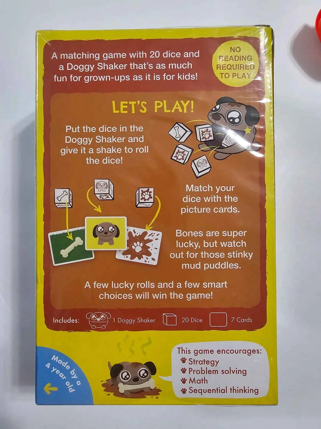 You Little Stinker Dog Dice Matching Game - Family Fun Ages 4+