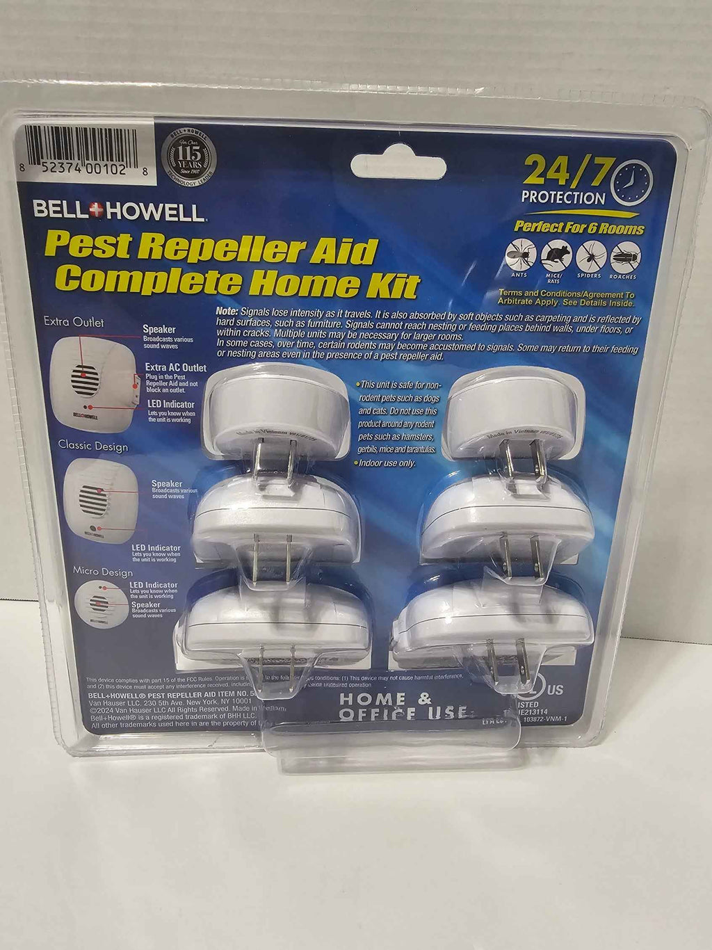 Bell+Howell Pest Repeller Aid Complete 6-Pack Home Kit