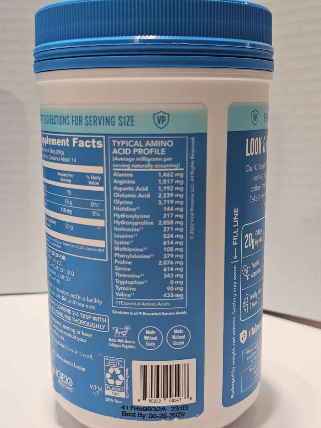 Vital Proteins Collagen Peptides Unflavored - 10 oz Tub
