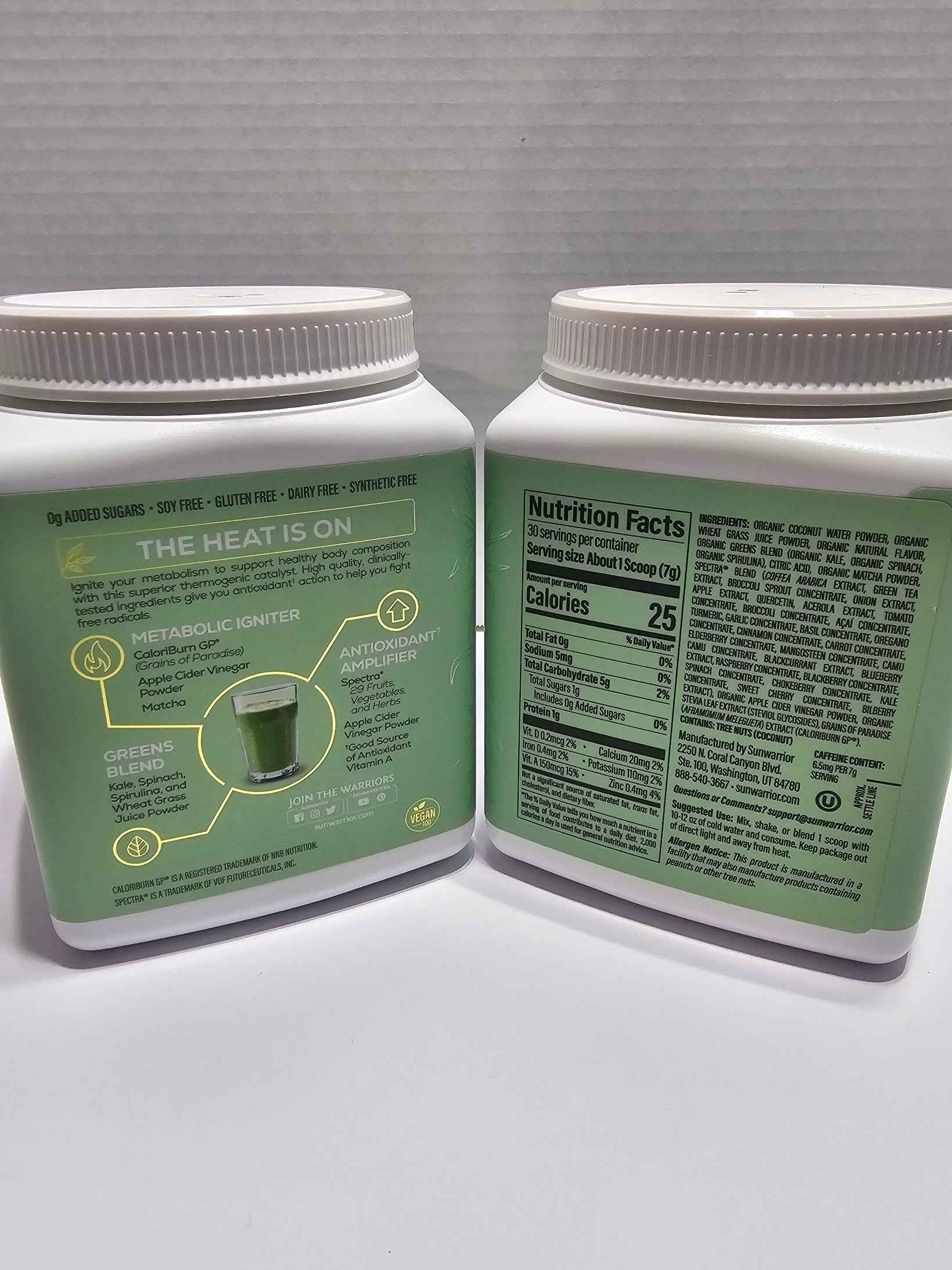 Sunwarrior Shape Thermo Greens - Green Apple Flavor - 7.4 oz