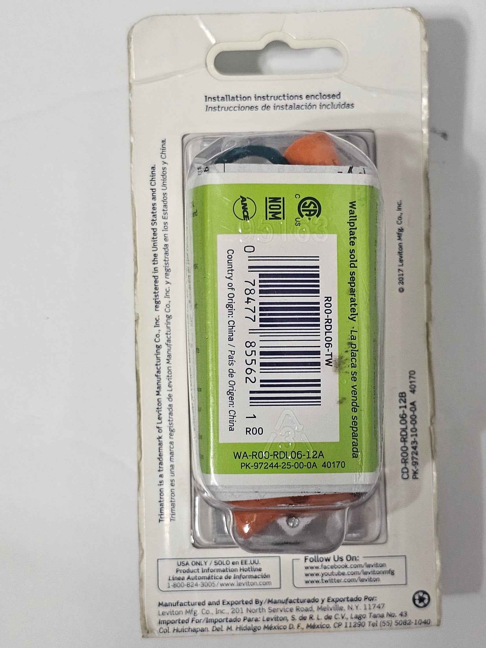 Leviton Trimatron Universal Rotary Dimmer (Push On/Off)