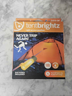TentBrightz LED Tent Guyline Safety Lights - 4 Pack Waterproof