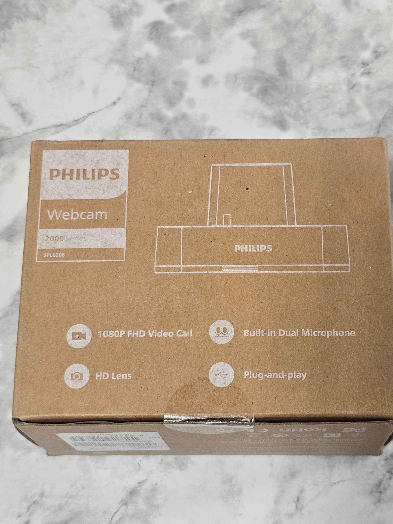 Philips 2000 Series 1080p FHD Webcam | Dual Mic (Model SPL6208)