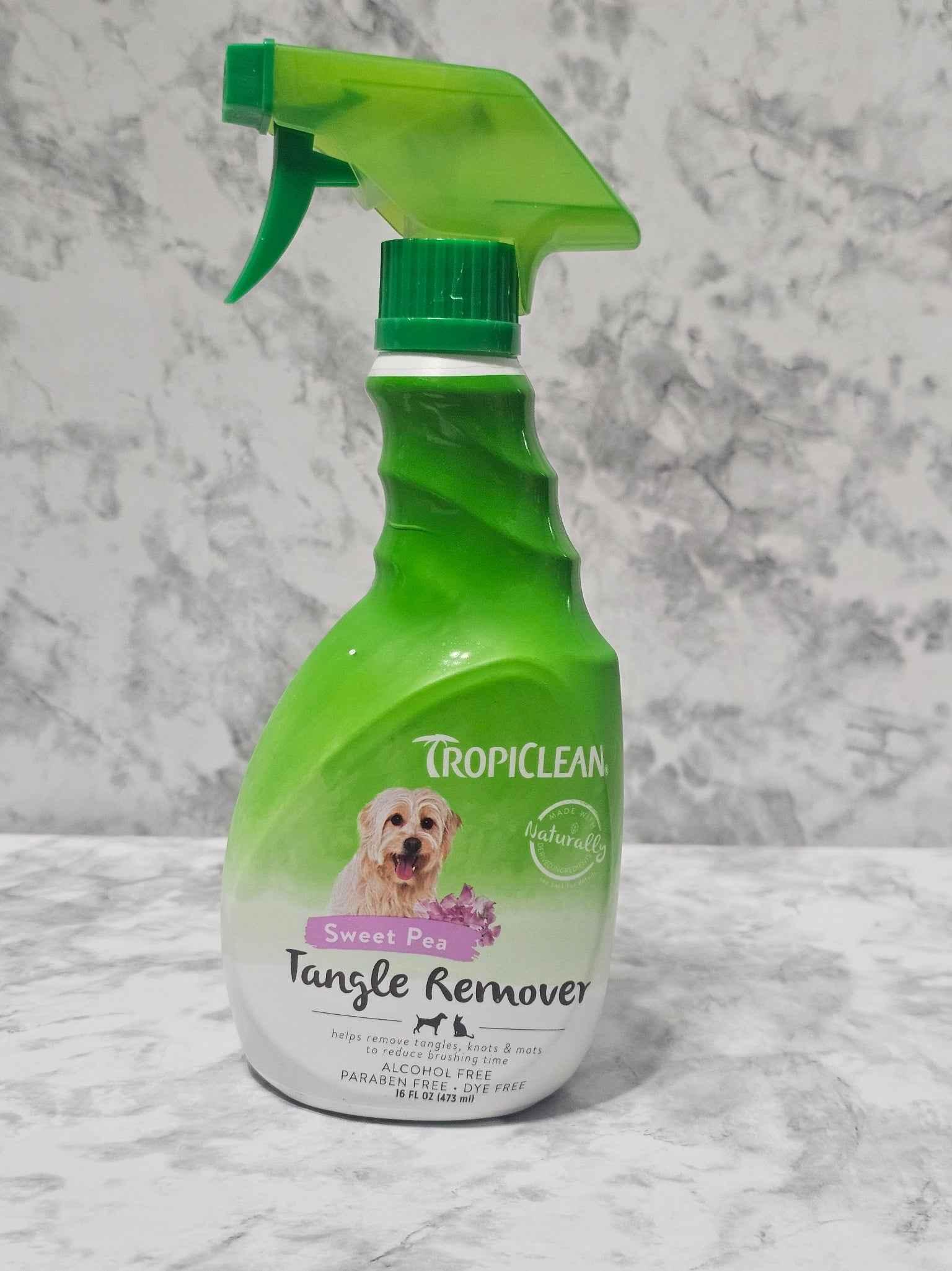 TropiClean Sweet Pea Tangle Remover for Dogs & Cats | 16 oz