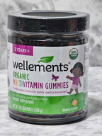 Wellements Organic Multivitamin Gummies - Orange Flavor 60ct