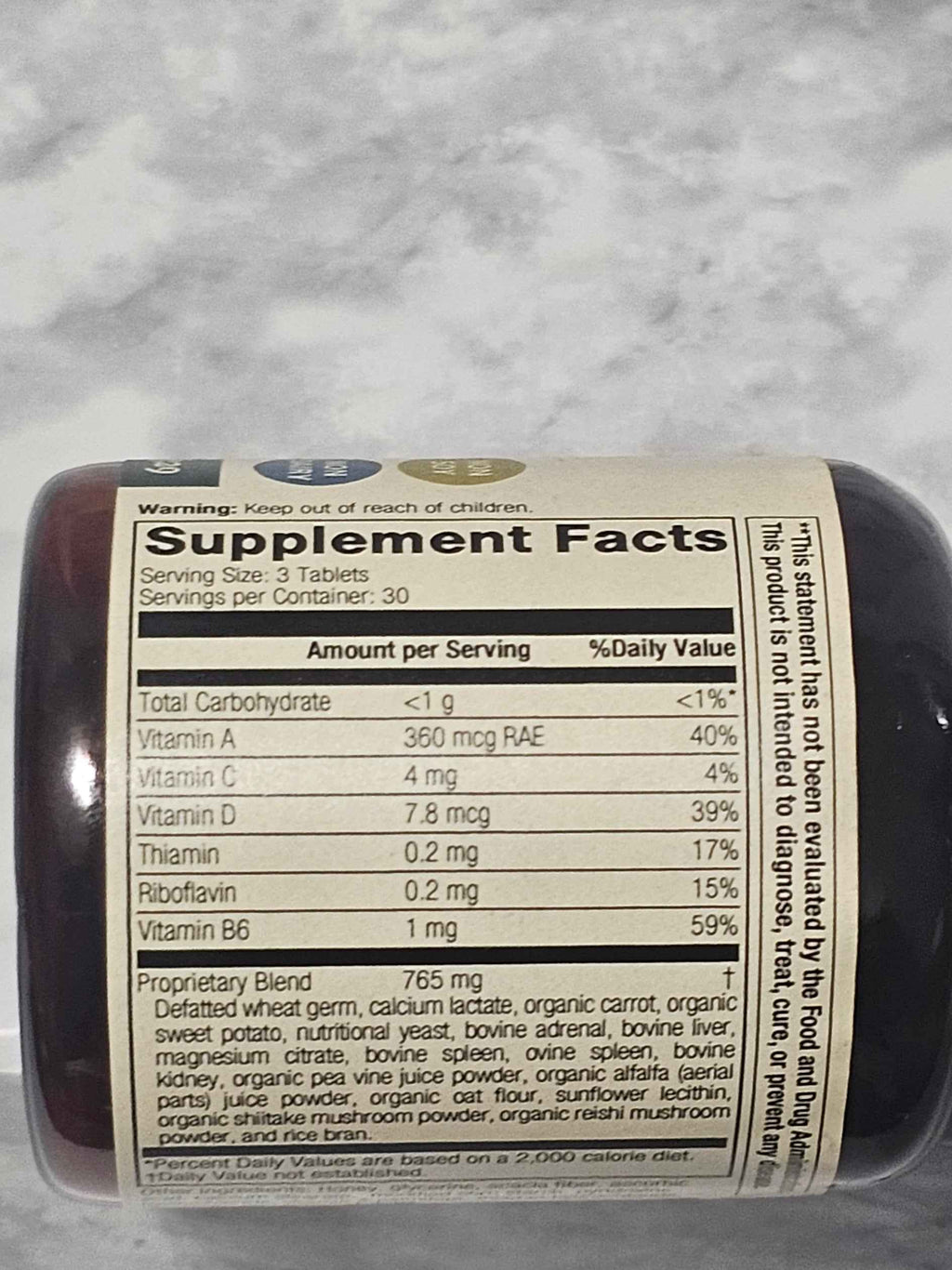 Standard Process Catalyn Whole Food Supplement - 90 Tablets