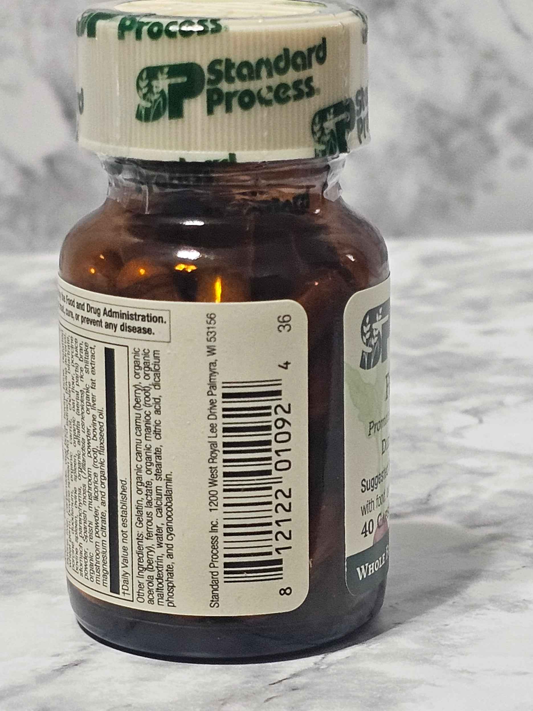 Standard Process Ferrofood Vitamin C and Iron Supplement - 40 Capsules