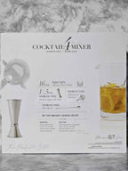 Silver One 4-Piece Stainless Steel & Glass Cocktail Mixer Set