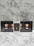 Silver One 4-Pack Hammered Copper-Finish Stainless Steel Shot Mugs