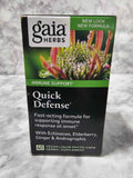 Gaia Herbs Quick Defense Immune Support - 40 Vegan Liquid Phyto-Caps