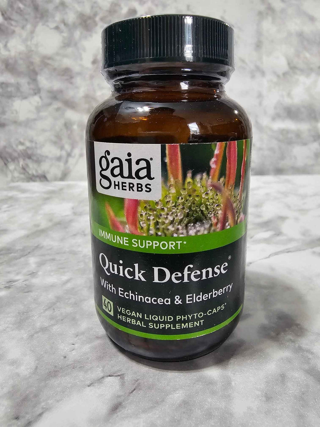 Gaia Herbs Quick Defense Immune Support - 40 Vegan Liquid Phyto-Caps