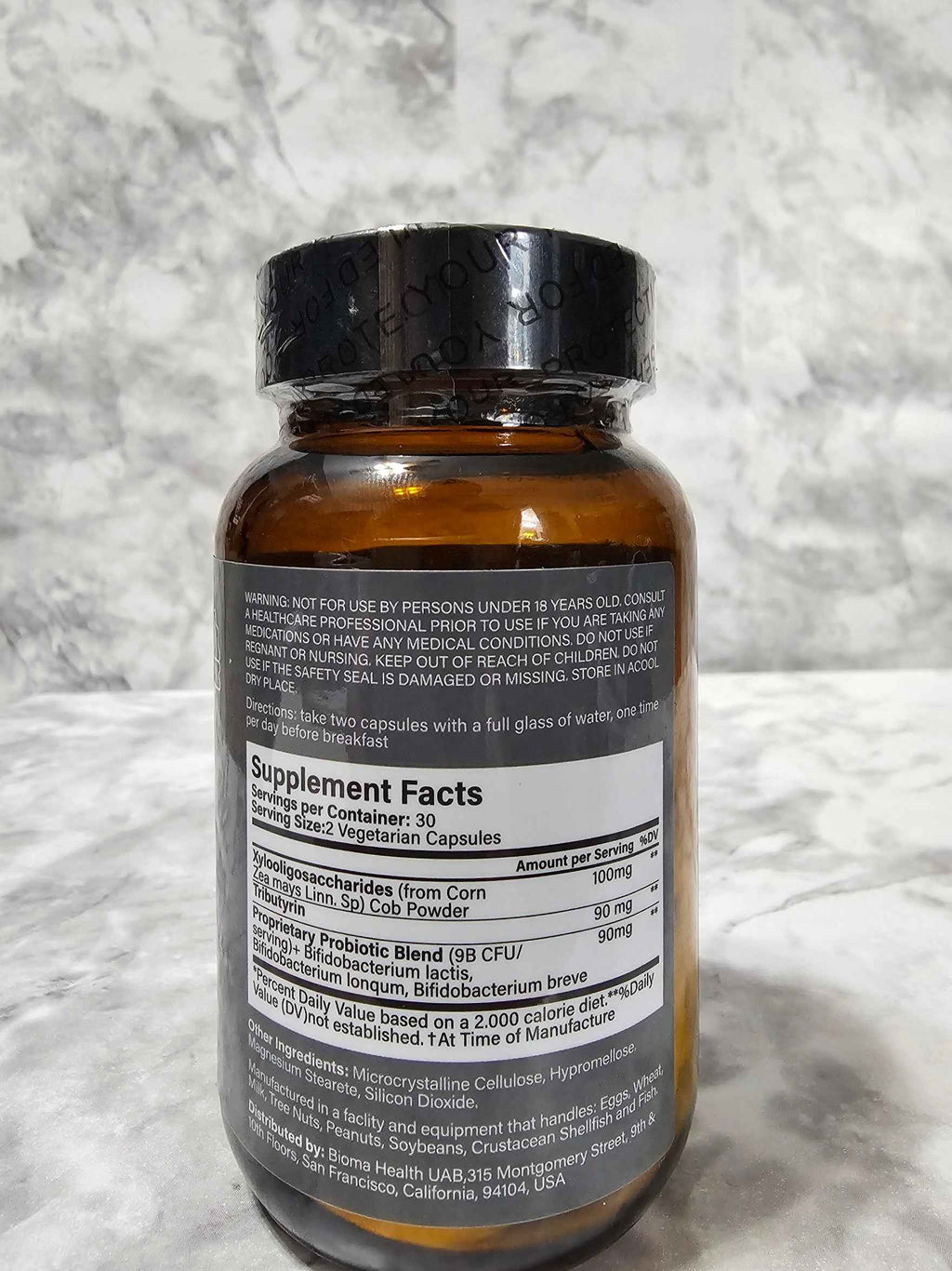 Bioma Probiotics High-Potency Botanical Complex — 60 Vegan Capsules