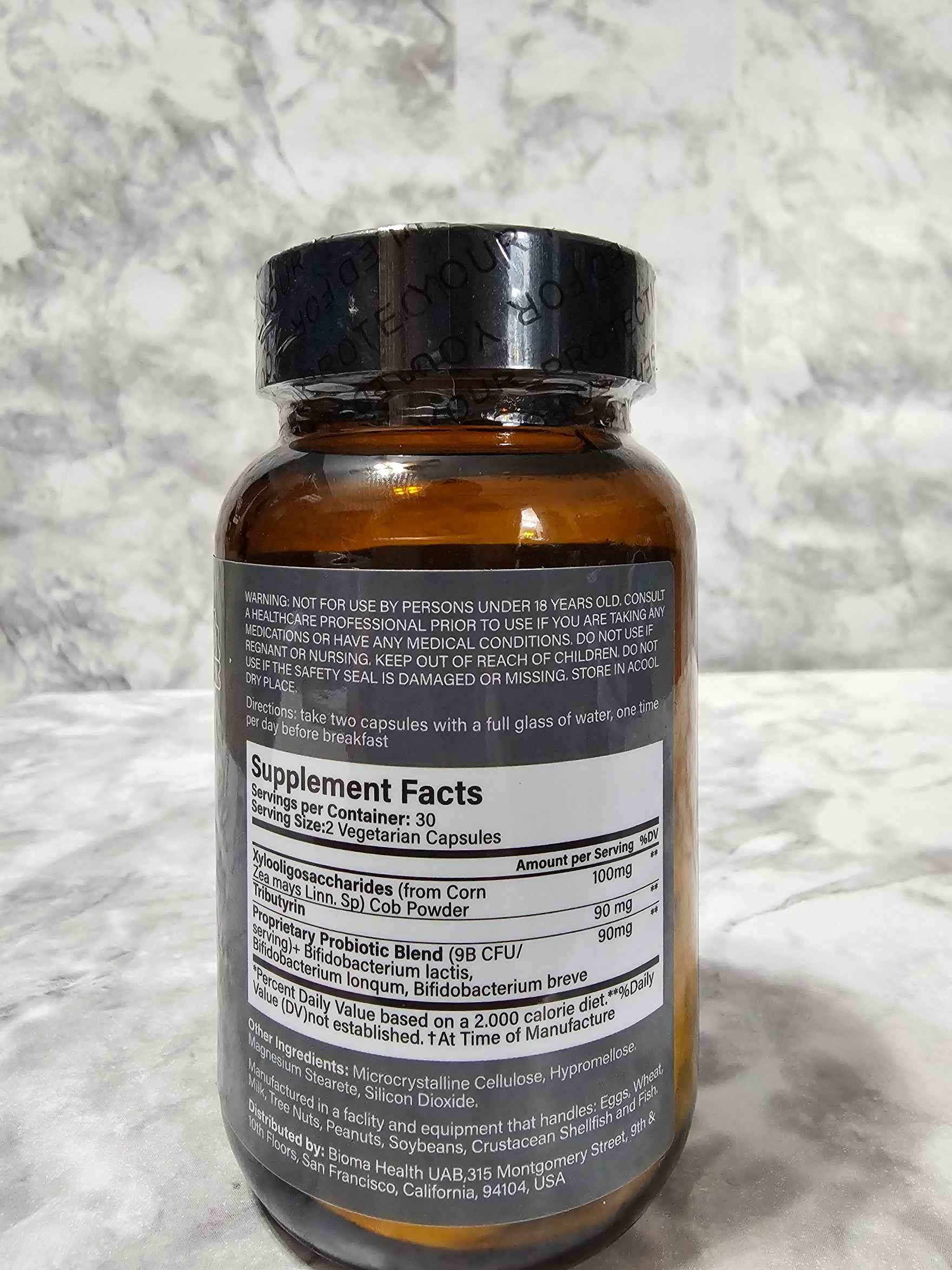 Bioma Probiotics High-Potency Botanical Complex — 60 Vegan Capsules