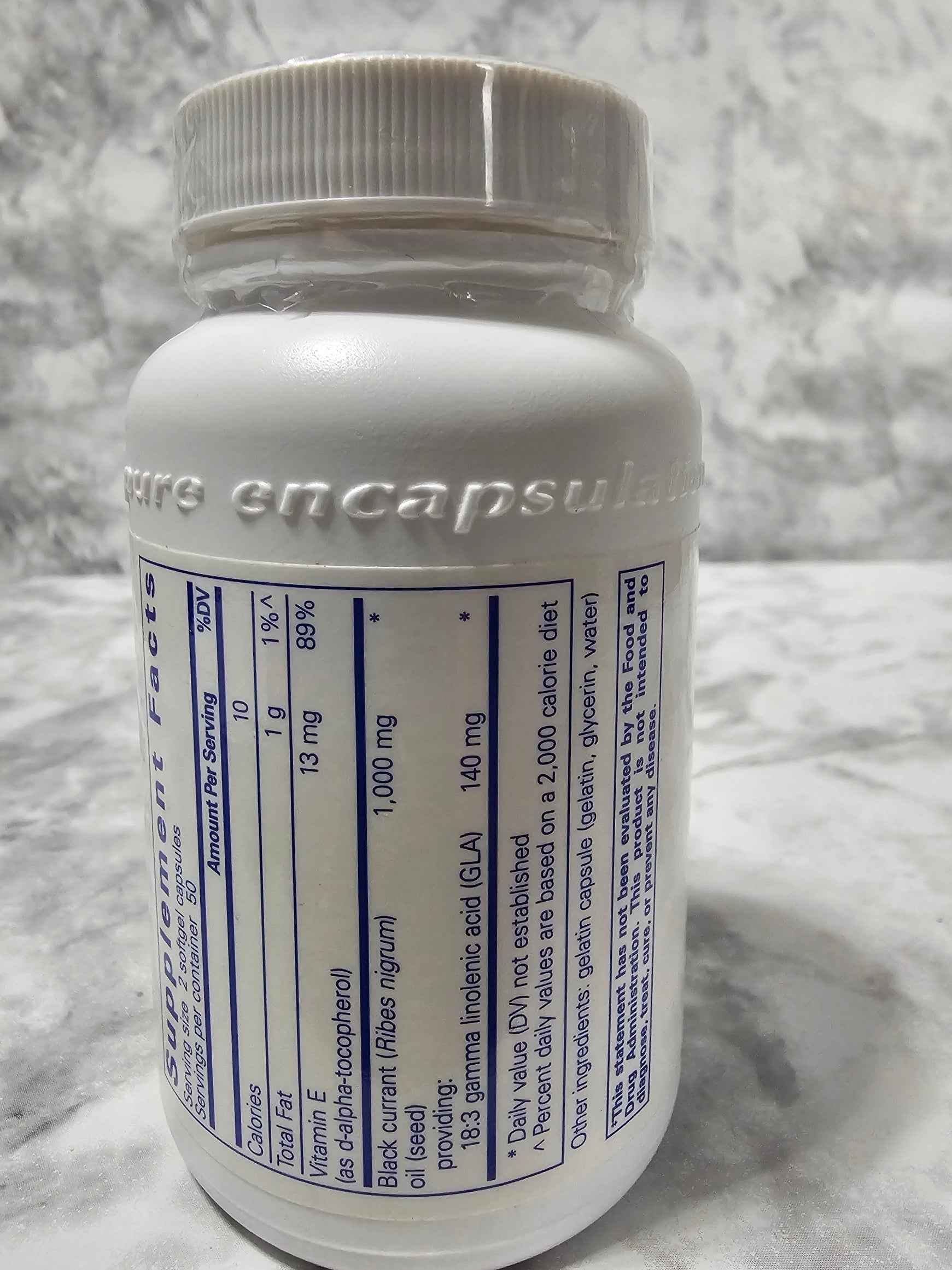 Pure Encapsulations Black Currant Seed Oil — 100 Softgel Capsules