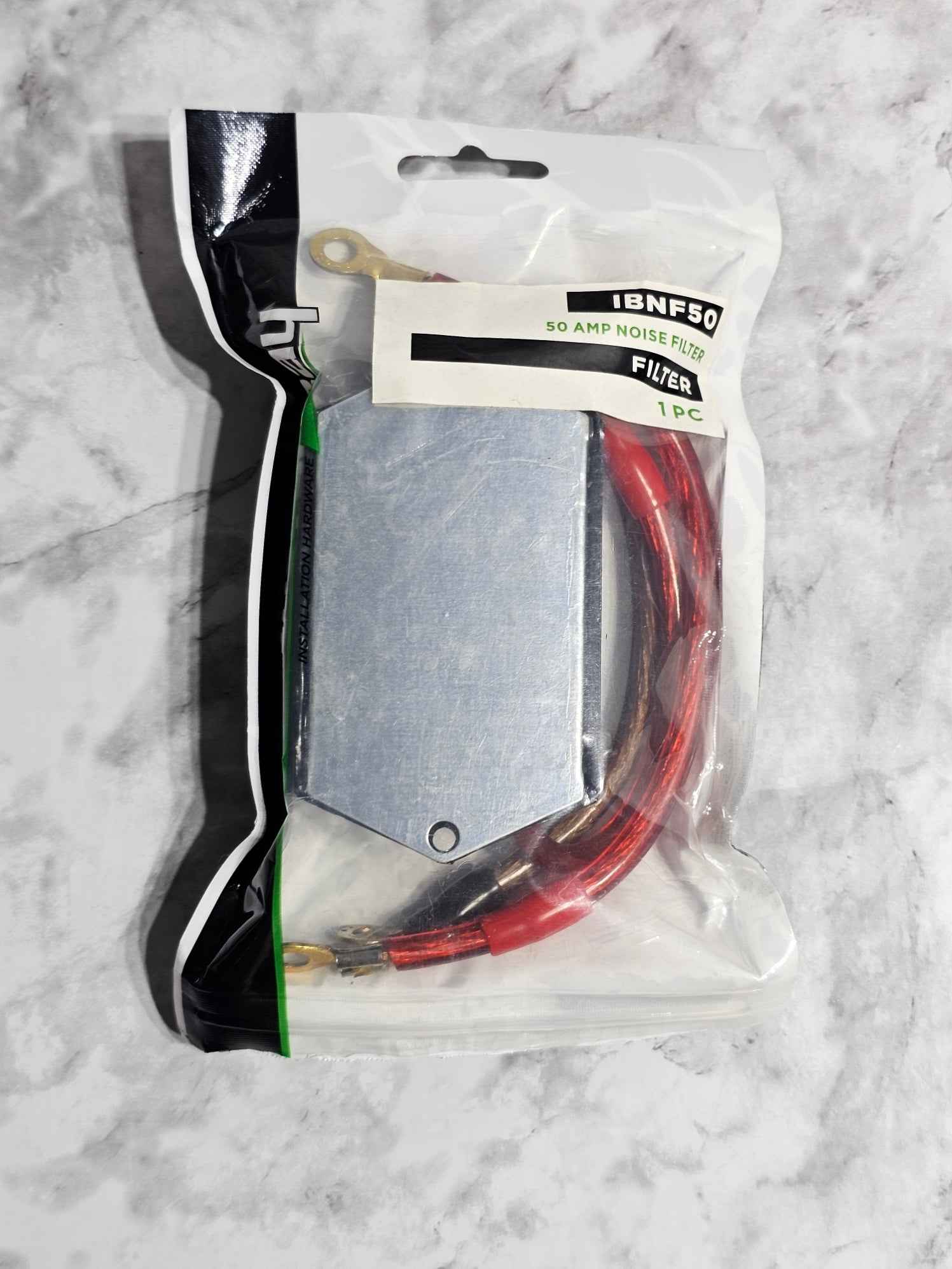 The Install Bay IBNF50 50 Amp Power Line Noise Filter - Car Audio