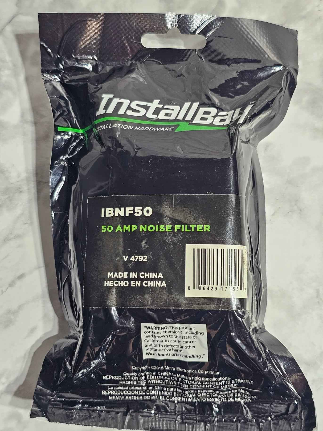 The Install Bay IBNF50 50 Amp Power Line Noise Filter - Car Audio