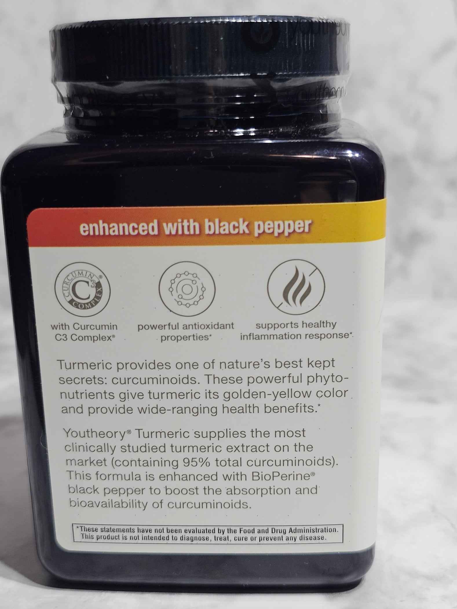 Youtheory Turmeric Curcumin Extra Strength — 150 Vegetarian Capsules