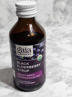 Gaia Herbs Black Elderberry Syrup USDA Organic — 3 oz (89 mL)