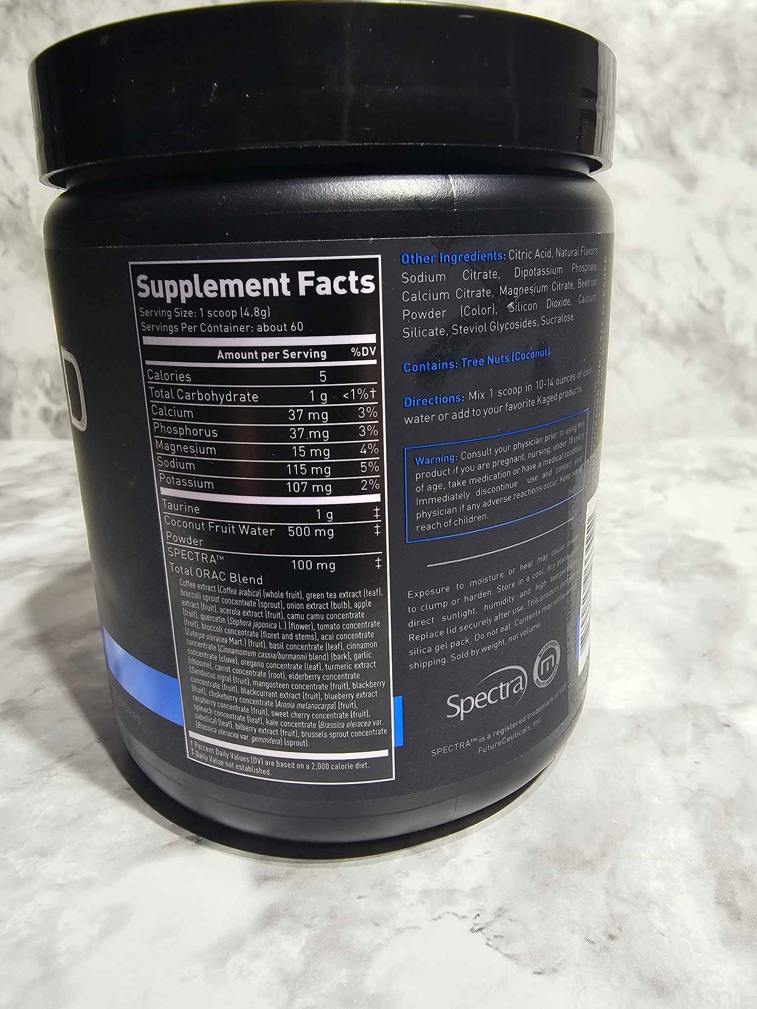 Kaged Hydra-Charge Electrolyte Powder Fruit Punch - 60 Servings