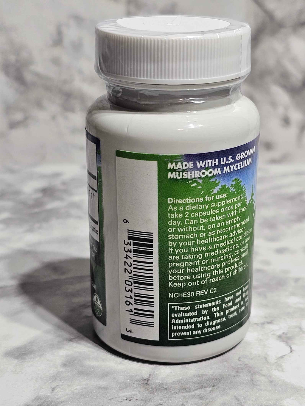 Host Defense Lion's Mane Mushroom Capsules — 30 Vegetarian Capsules