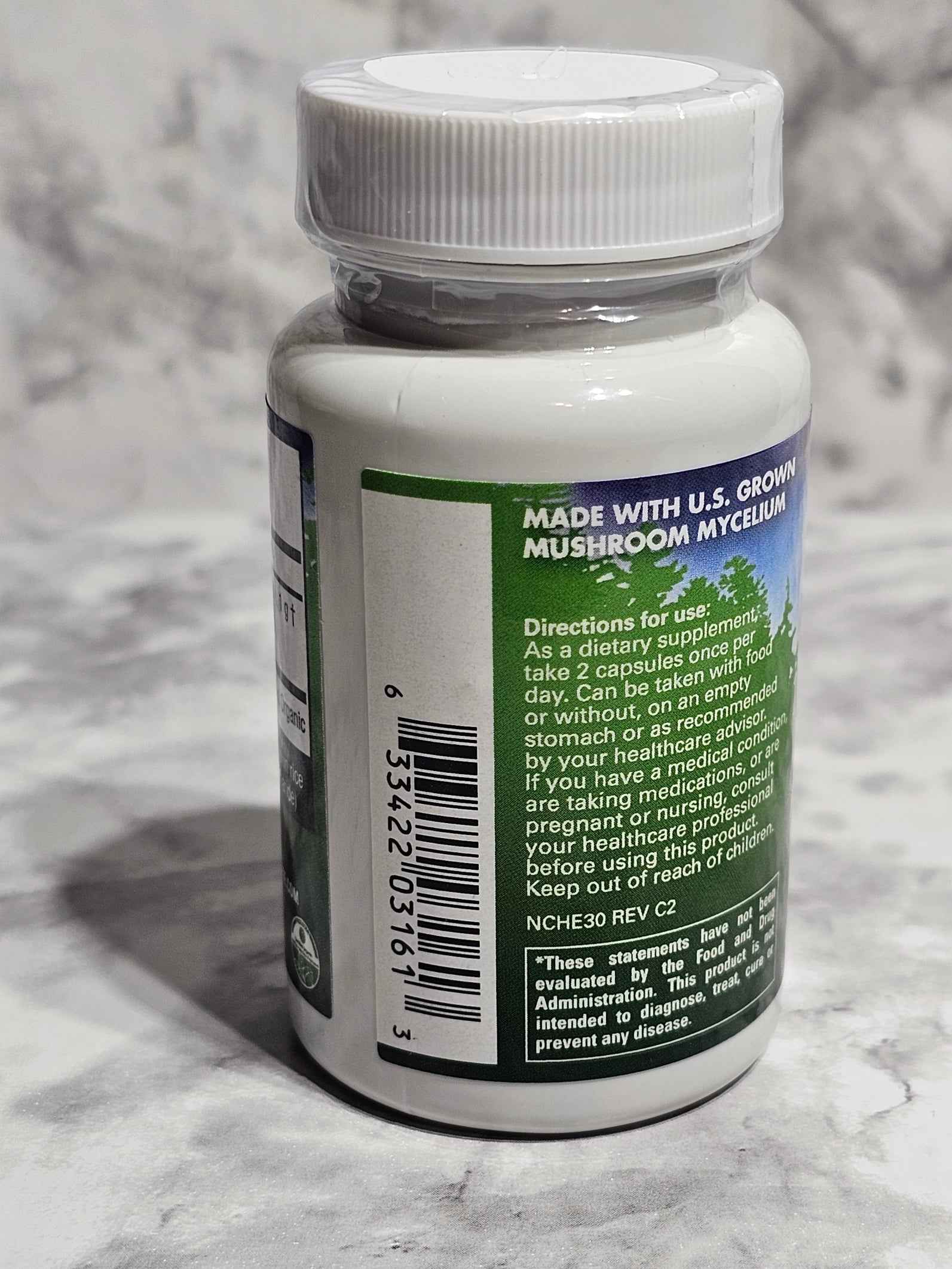 Host Defense Lion's Mane Mushroom Capsules — 30 Vegetarian Capsules