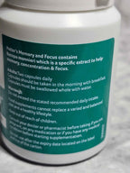 Bacopa monnieri Memory & Focus — Potter's Herbals (UK Import) 60 Count