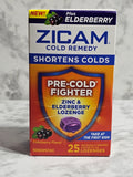 Zicam cold remedy box on a marble surface