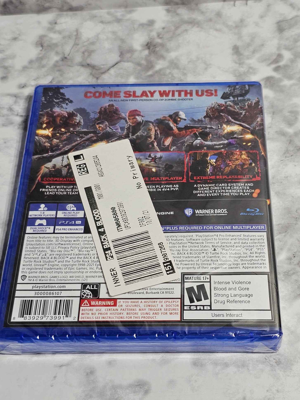 Back 4 Blood PlayStation 4 (PS4) — Brand New Factory Sealed