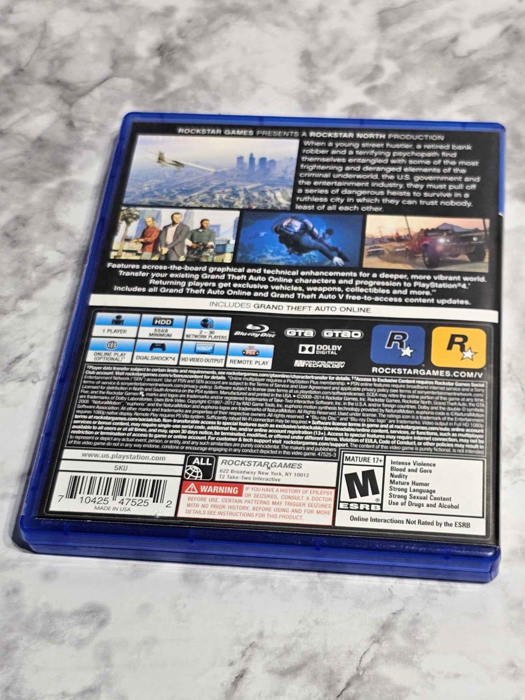 Grand Theft Auto V (GTA V) PlayStation 4 — Brand New Factory Sealed