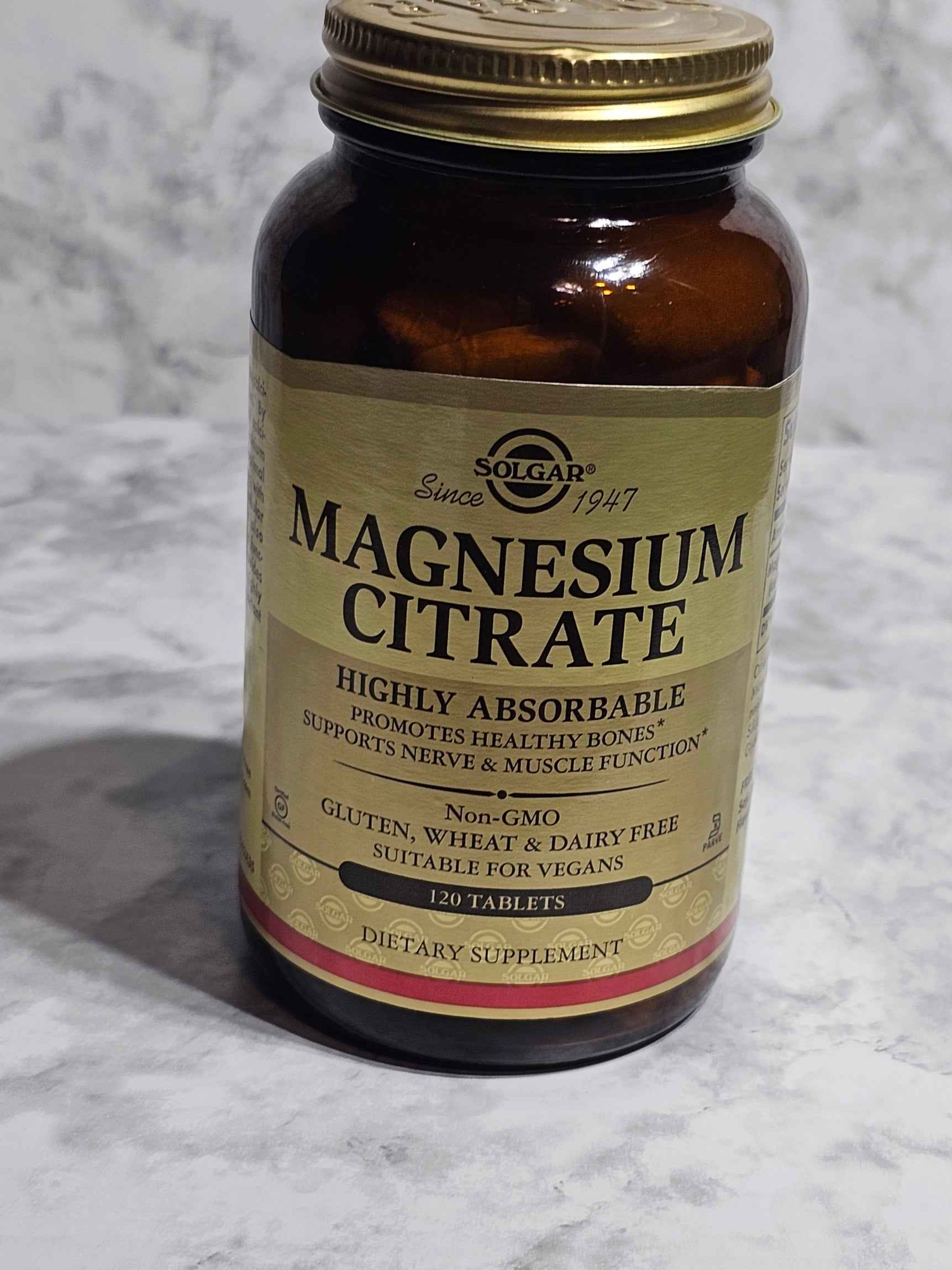 Solgar Magnesium Citrate 420mg High Absorption — 120 Tablets
