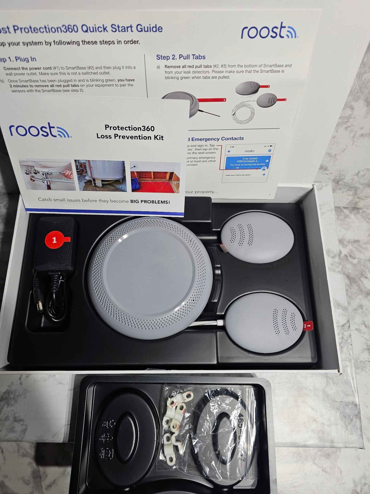 Roost Protection360 Smart Water Leak & Humidity Discovery Kit