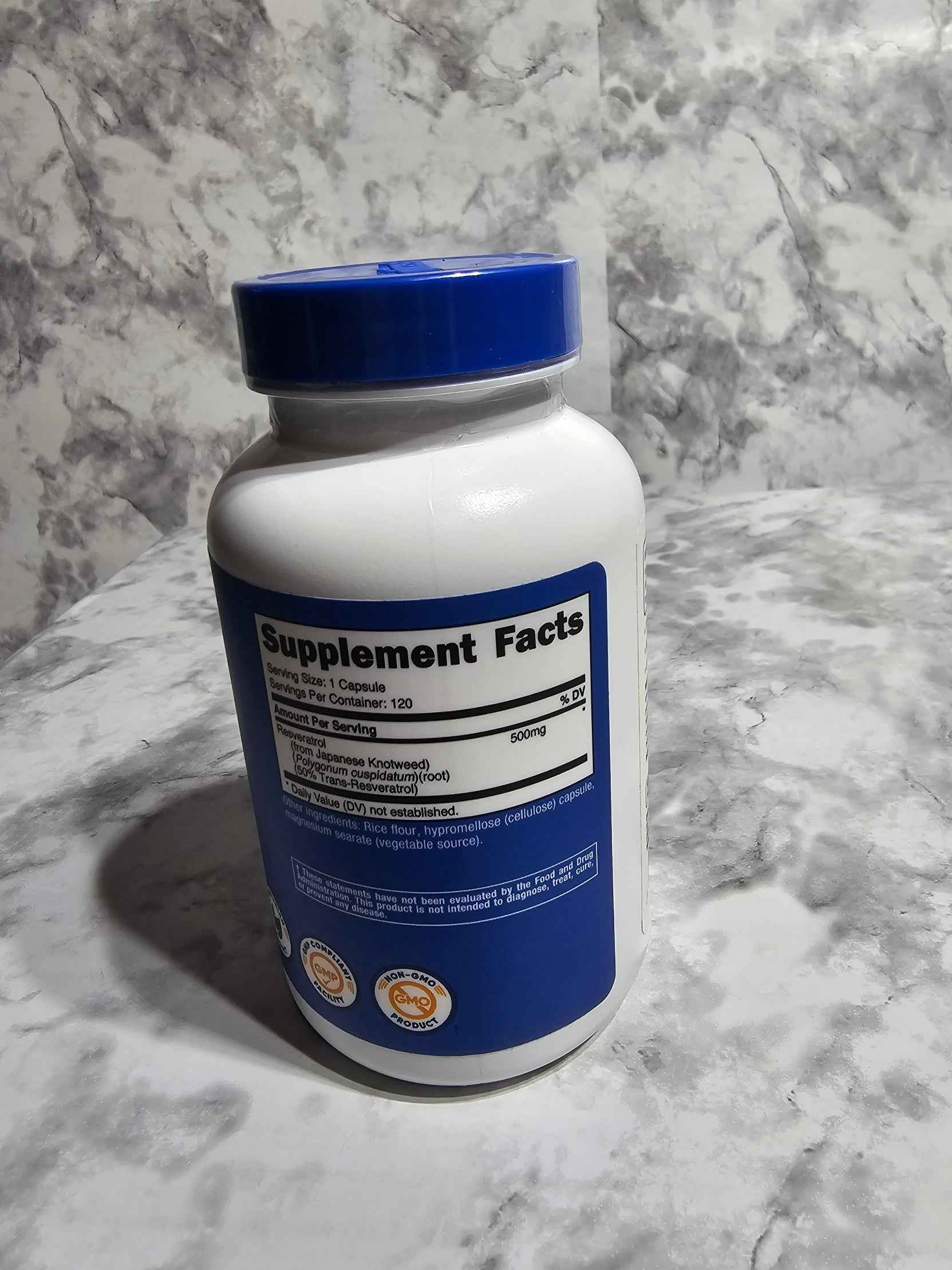 Nutricost Resveratrol 500mg - 50% Trans-Resveratrol - 120 Capsules