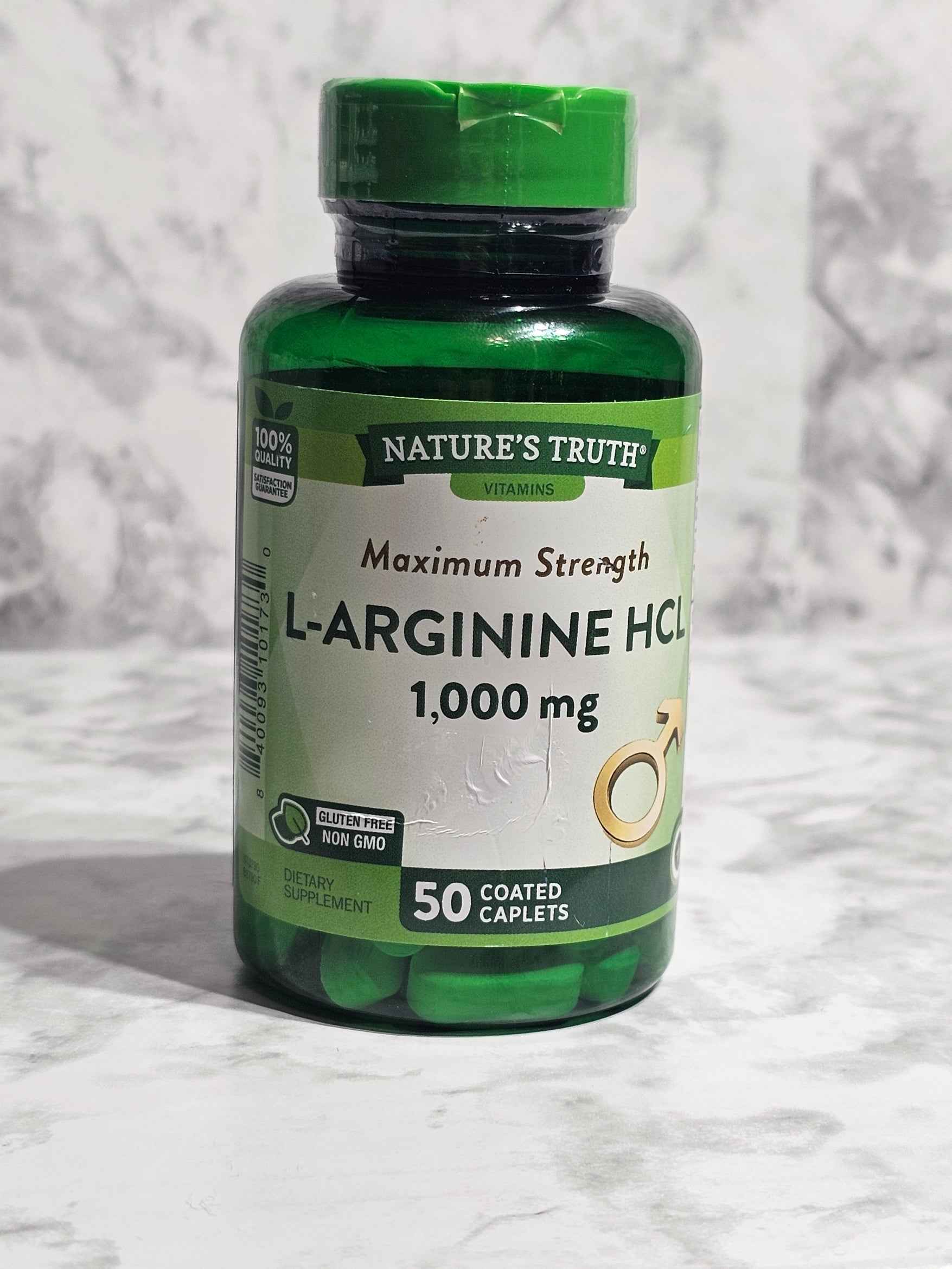 Nature's Truth L-Arginine HCl 1,000mg Maximum Strength — 50 Caplets