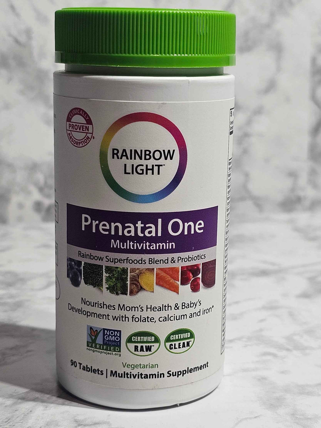 Rainbow Light Prenatal One Multivitamin & Probiotics — 90 Tablets
