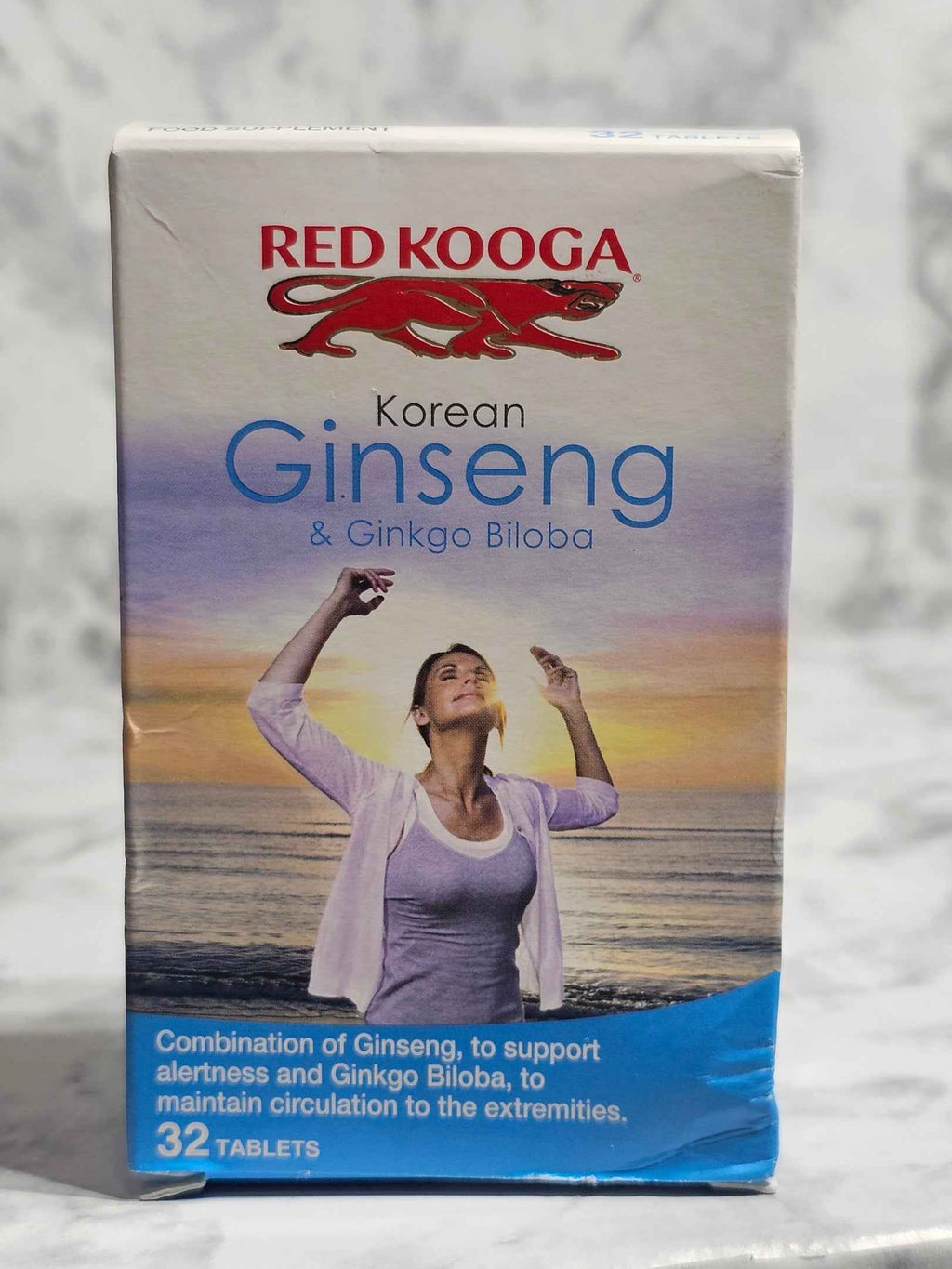 Red Kooga Korean Ginseng & Ginkgo Biloba Supplement — 32 Tablets