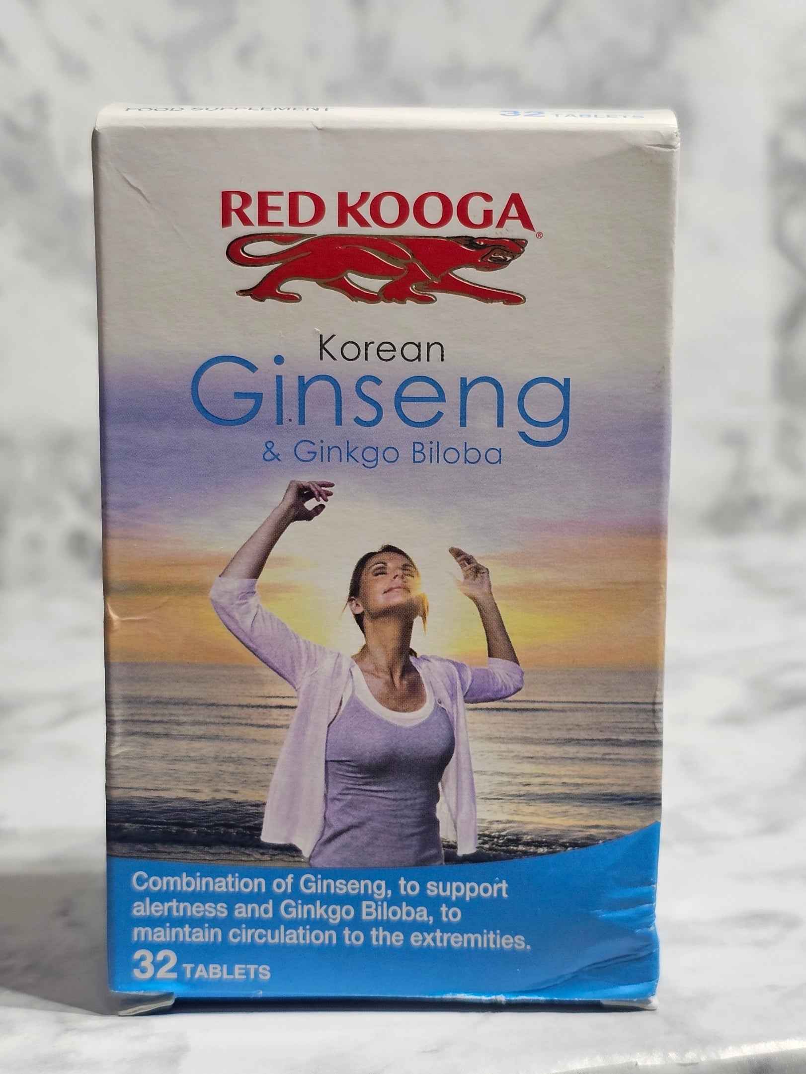 Red Kooga Korean Ginseng & Ginkgo Biloba Supplement — 32 Tablets