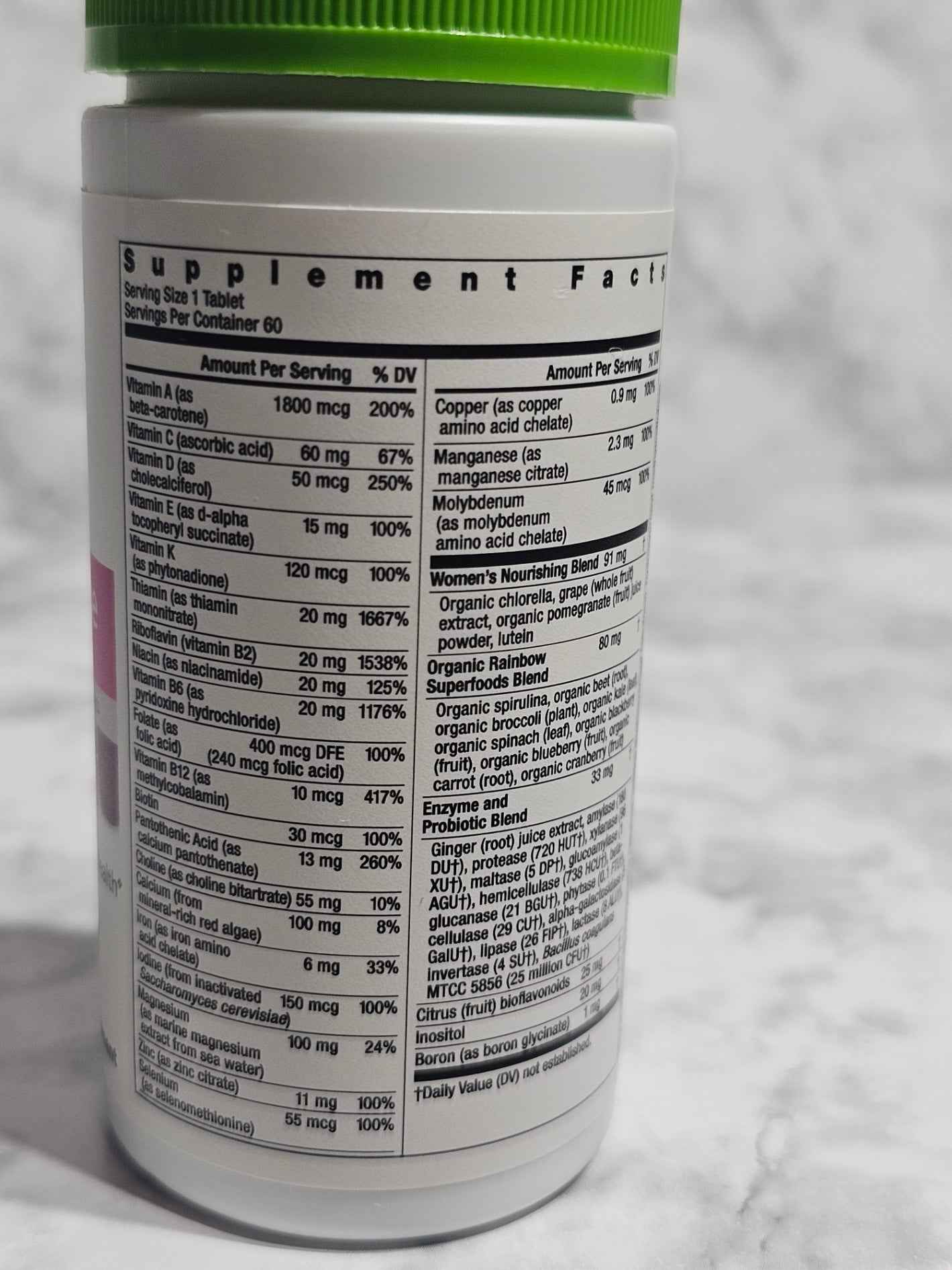 Rainbow Light Women's One Daily Multivitamin — 60 Vegetarian Tablets