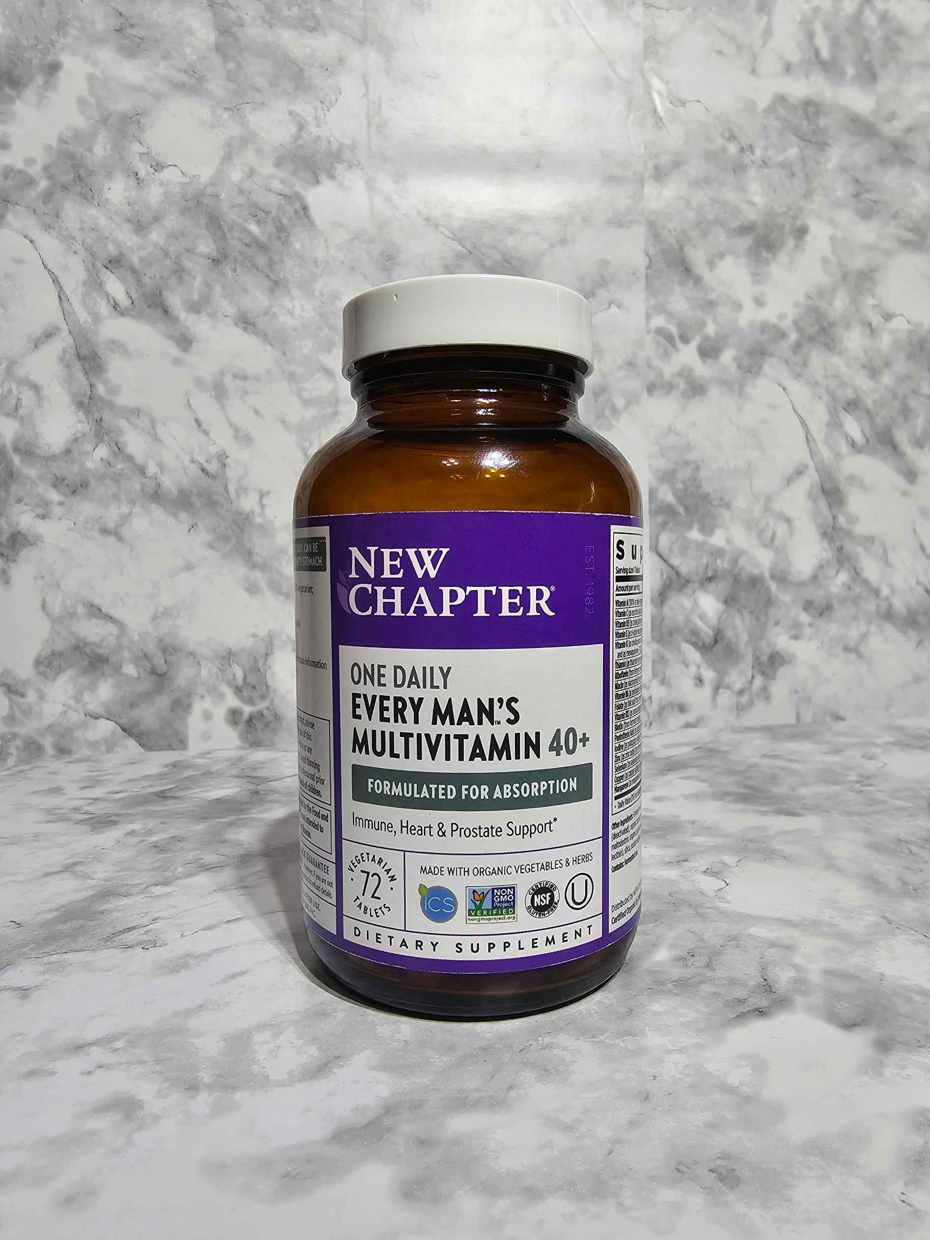 New Chapter Every Man's One Daily Multivitamin 40+ — 72 Tablets