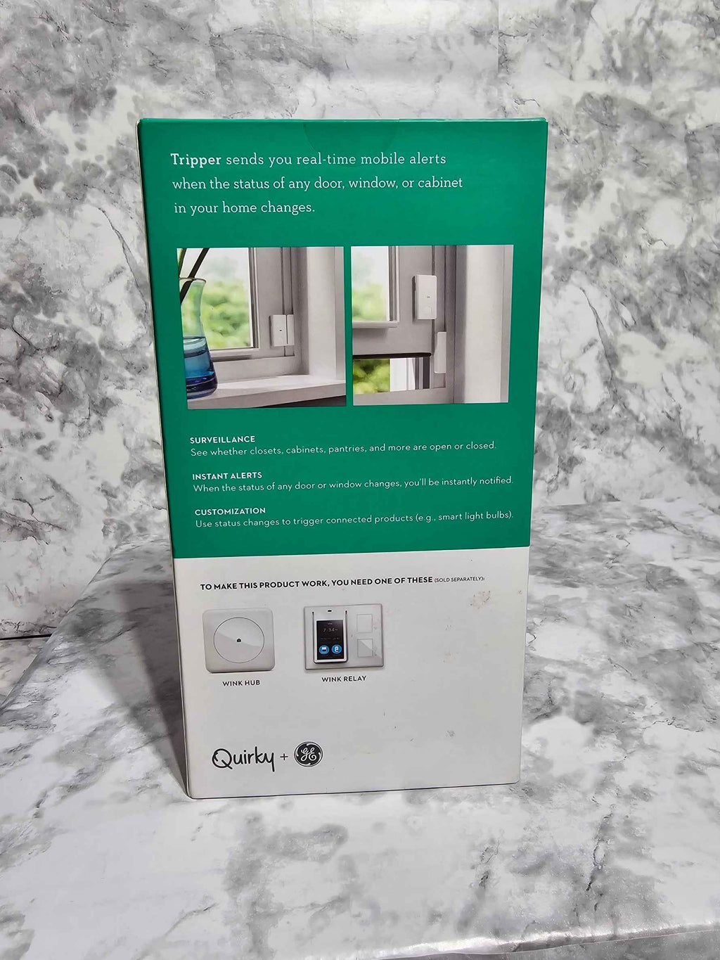 Quirky + GE Tripper Smart Window and Door Sensors — 2-Pack White