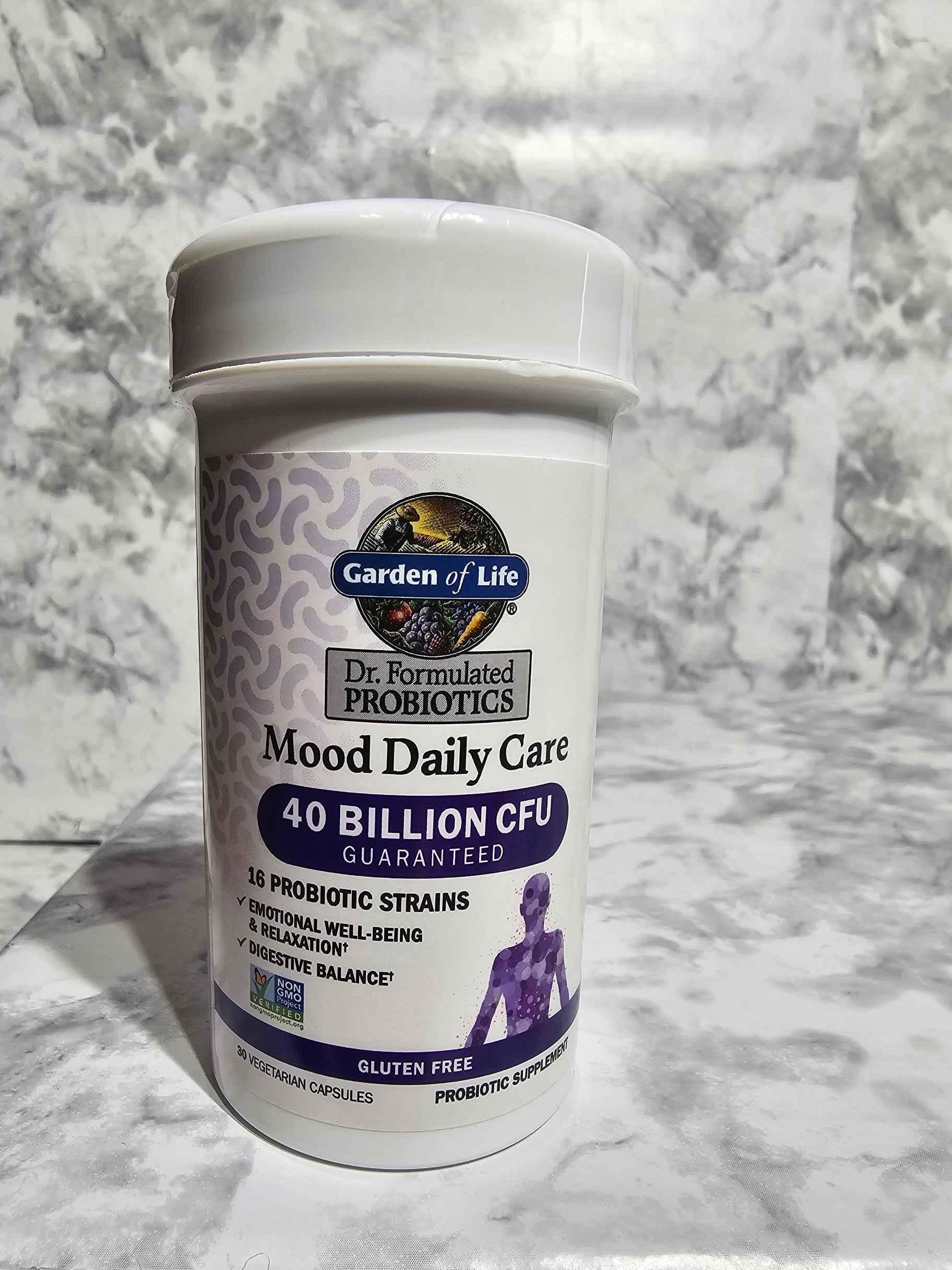 Garden of Life Mood Probiotics 40 Billion CFU — 30 Vegan Capsules