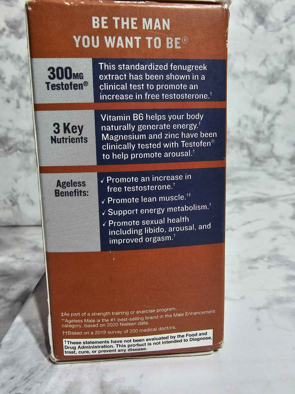 Ageless Male Testofen Fenugreek Vitality Formula — 60 Tablets