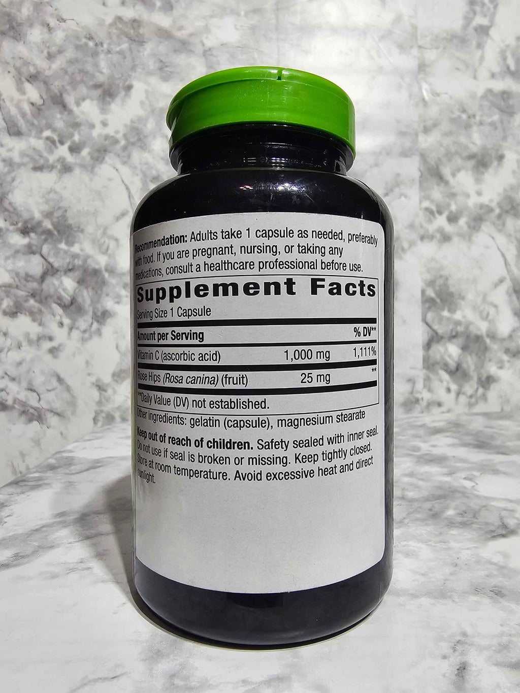 Nature's Way Extra Strength Vitamin C with Rose Hips 1000mg — 250 Capsules