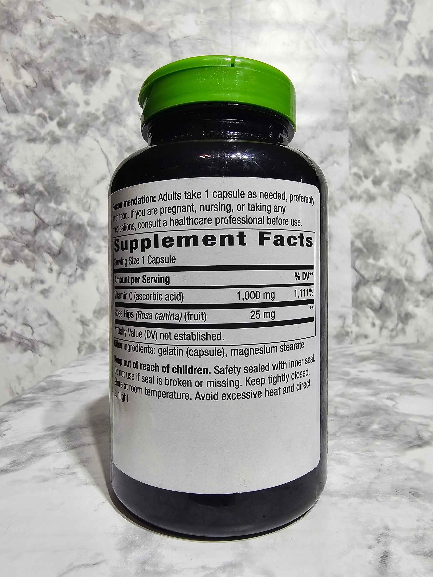 Nature's Way Extra Strength Vitamin C with Rose Hips 1000mg — 250 Capsules