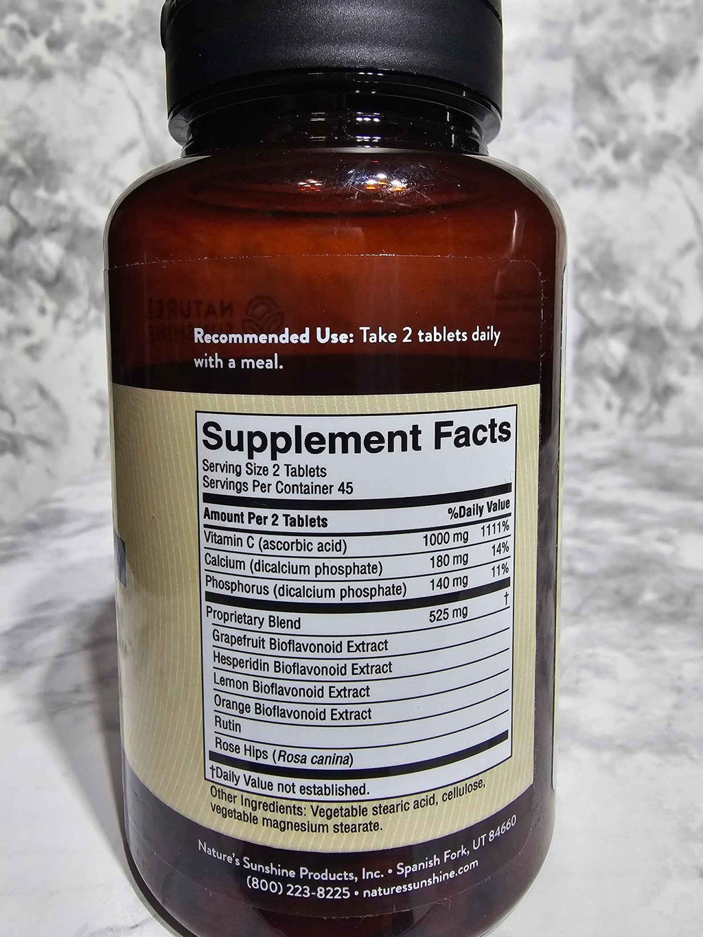 Nature's Sunshine Citrus Bioflavonoids with 500mg Vitamin C — 90 Tablets