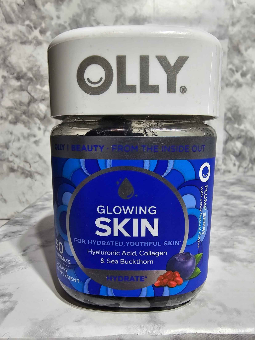 OLLY Glowing Skin Gummy — 50 Plump Berry Flavor Gummies