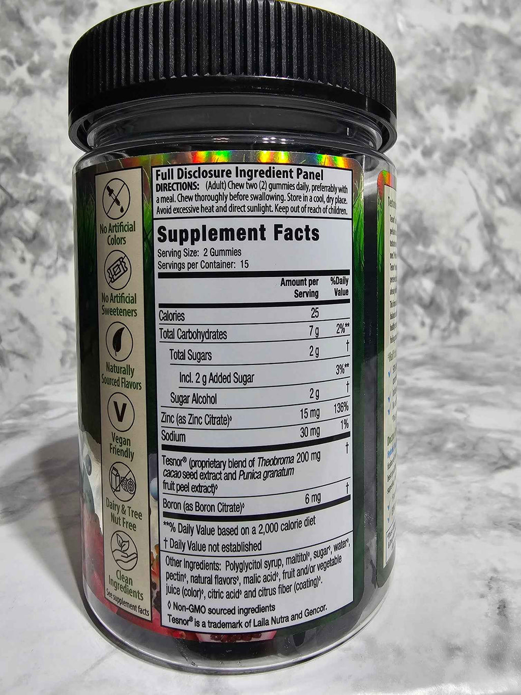 Irwin Naturals Testosterone UP Peak Performance Gummies — 30 Count
