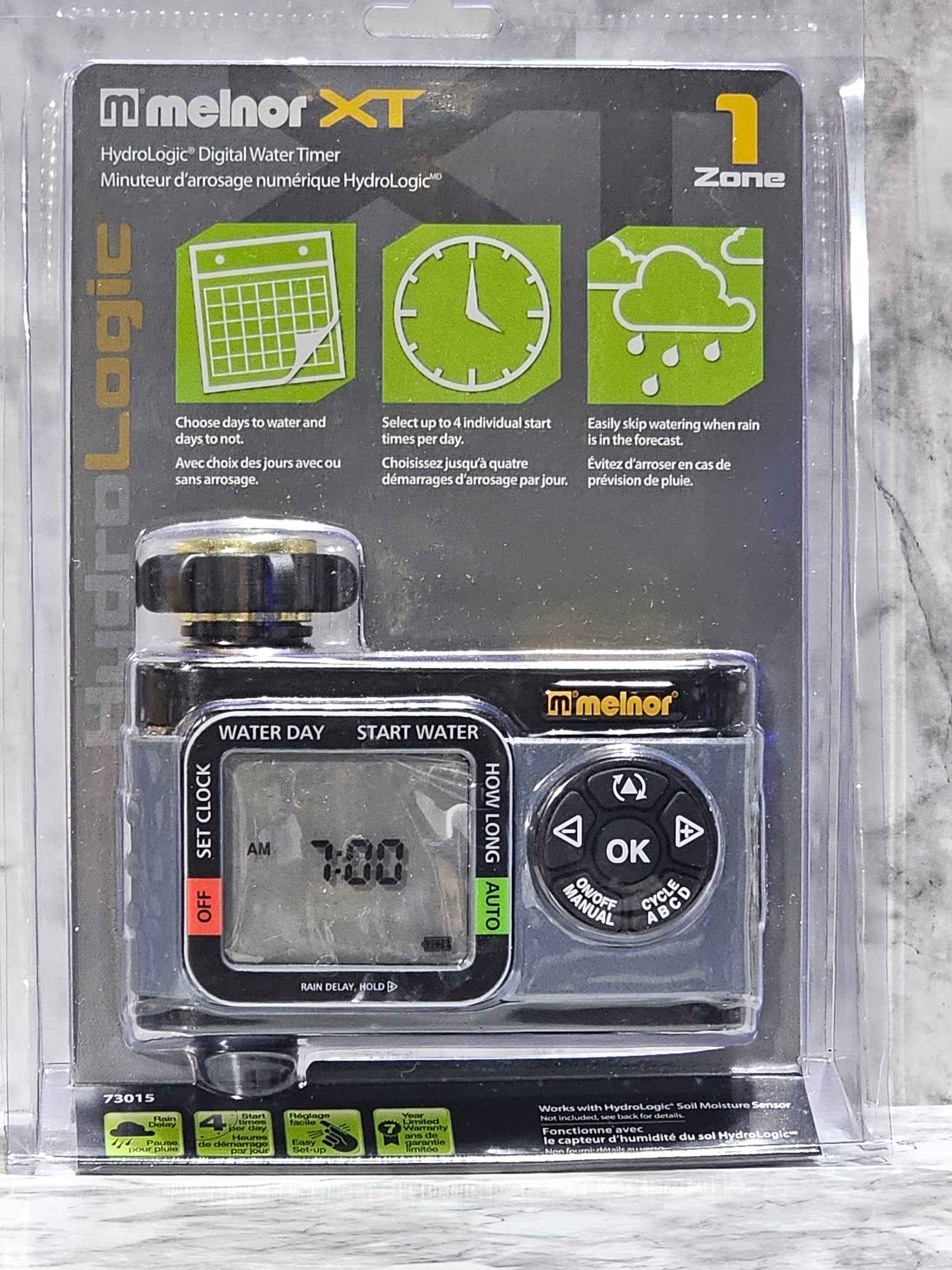 Melnor XT HydroLogic Digital 1-Zone Water Timer — Automated Hose Control
