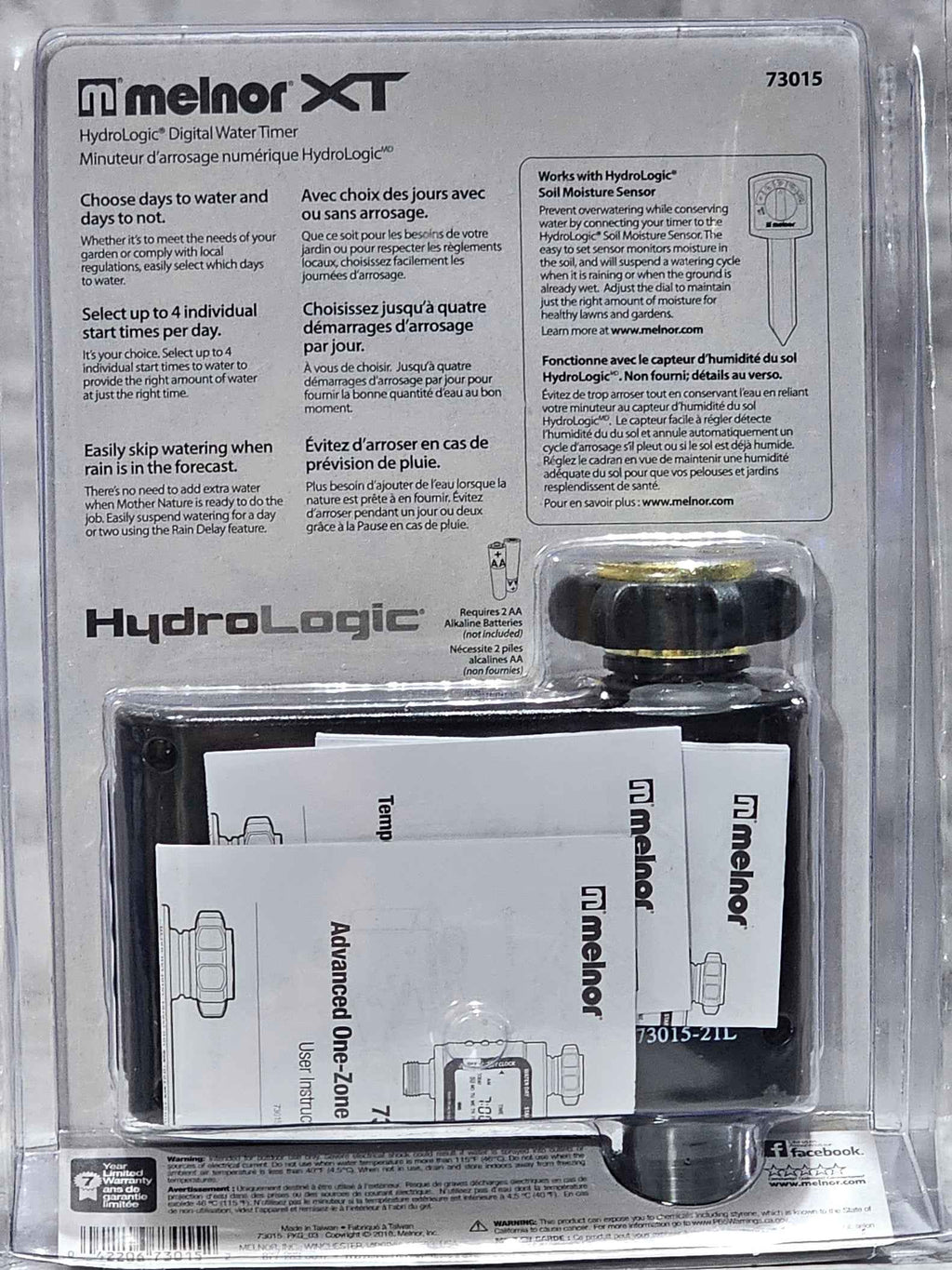 Melnor XT HydroLogic Digital 1-Zone Water Timer — Automated Hose Control